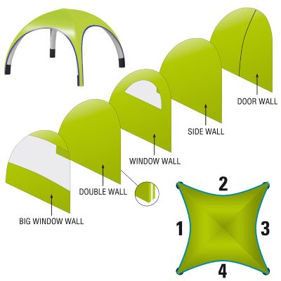INFLAT X-Tent 66 Event Walls